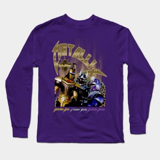 Metallix.. Chromium Gold, Titanium Silver, Platinum Purple Long Sleeve T-Shirt